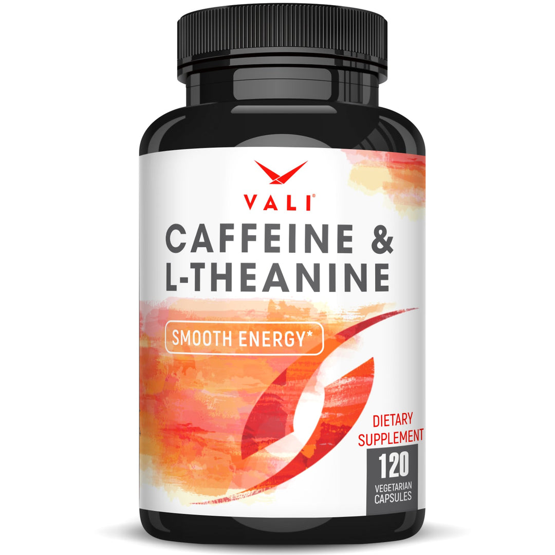 VALI Caffeine & L-Theanine - Smooth Focused Energy Nootropic