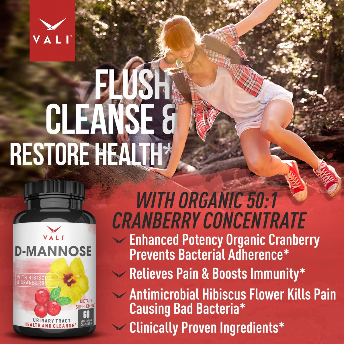 VALI D-Mannose UTI Support - Urinary Tract Health &amp; Cleanse [OFFER]