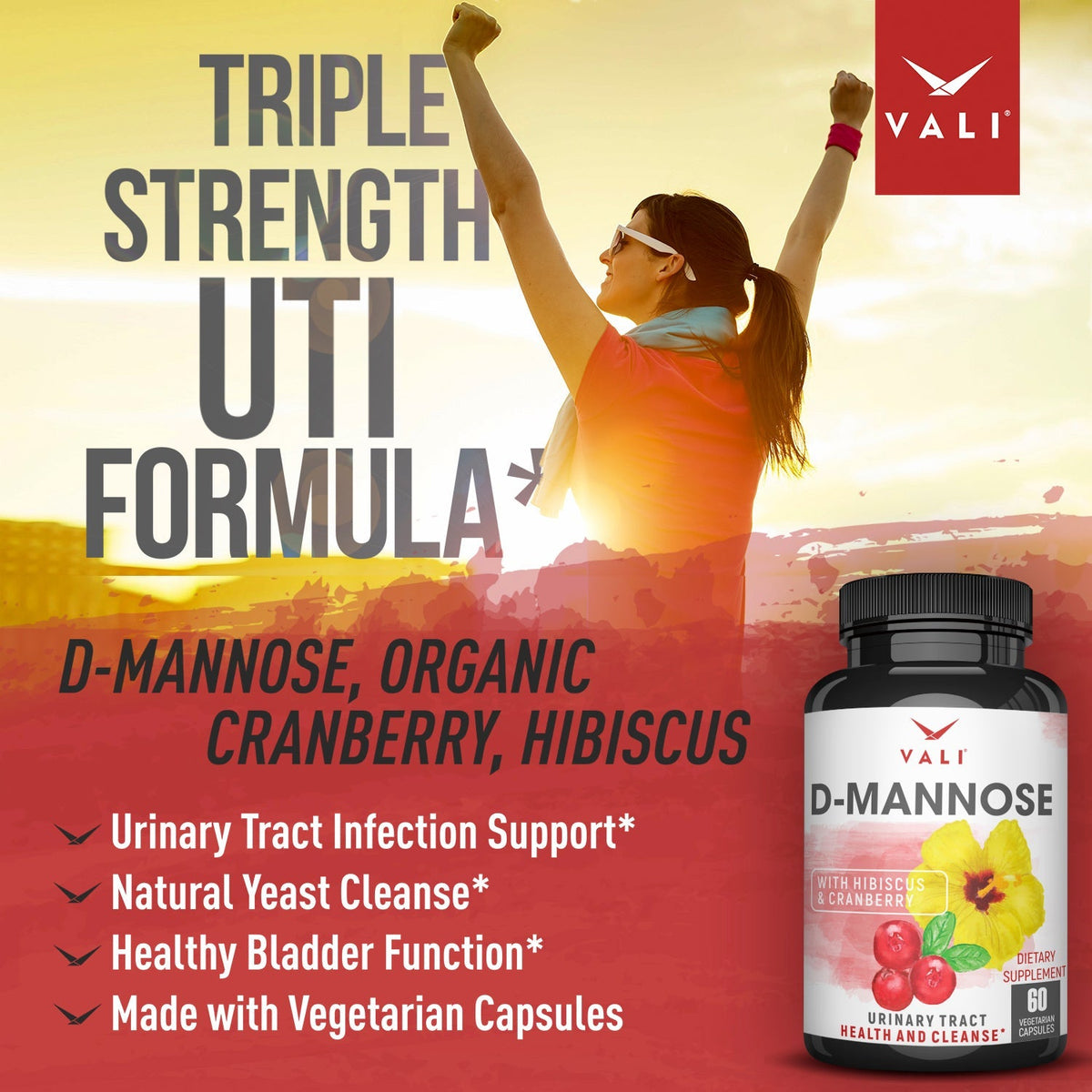 VALI D-Mannose UTI Support - Urinary Tract Health &amp; Cleanse [OFFER]
