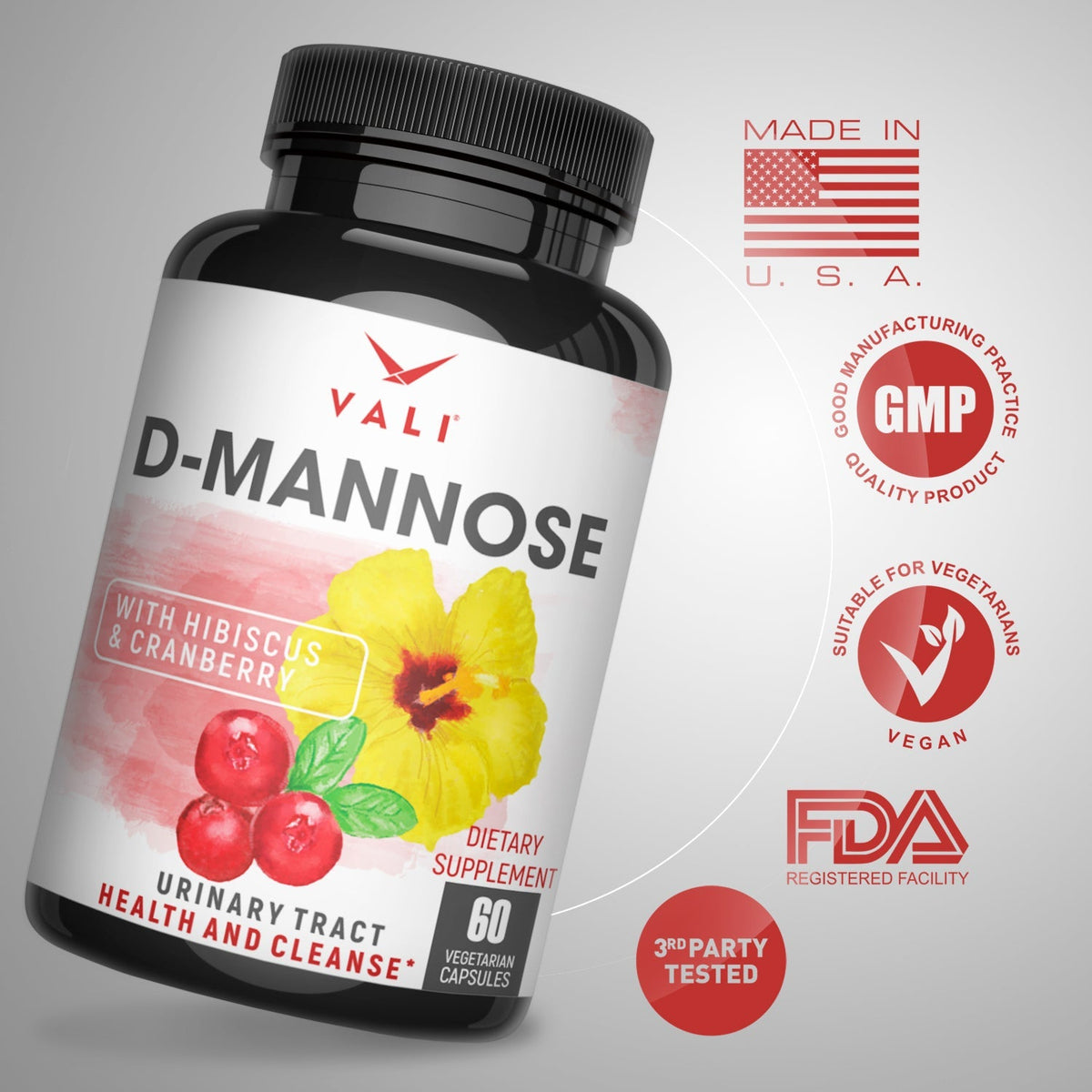 VALI D-Mannose UTI Support - Urinary Tract Health &amp; Cleanse [OFFER]